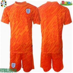 England Målvakt Hemmaställ Barn EM 2024 Kortärmad (+ Korta byxor)